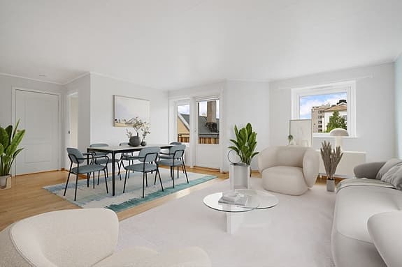 BUD MOTTATT - Sentrumsnær 2-roms selveierleilighet med balkong, garasjeplass og felles takterrasse